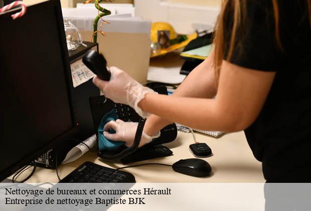 Nettoyage de bureaux et commerces 34 Hérault  Entreprise de nettoyage Baptiste BJK